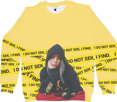 Kids' Sweatshirt 3D - Billie Eilish/Billie Eilish - Mfest