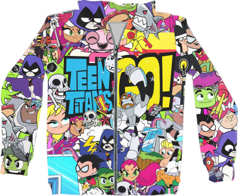 Unisex Zip-through Hoodie 3D - Teen Titans Go - Mfest