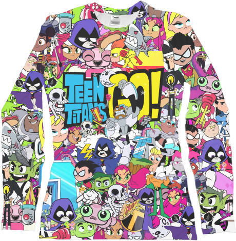 Women's Longsleeve Shirt 3D - Teen Titans Go - Mfest