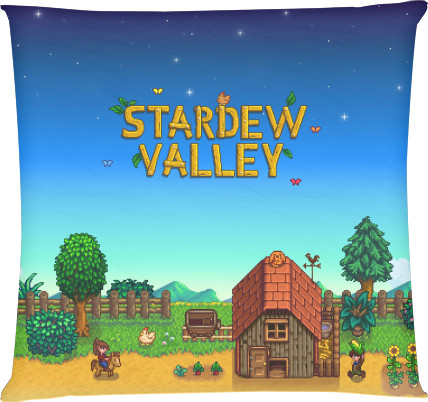 Square Throw Pillow - stardew valley - Mfest