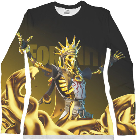 Women's Longsleeve Shirt 3D - Oro Skin (Fortnite) - Mfest