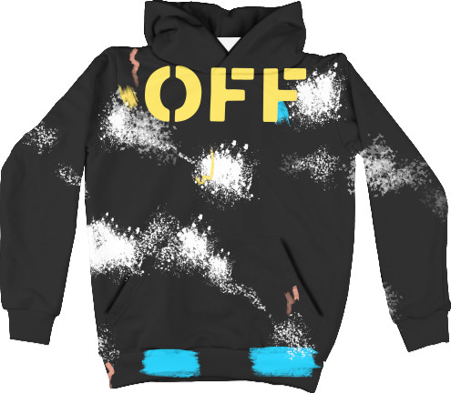 Kids' Hoodie 3D - off white 9 - Mfest