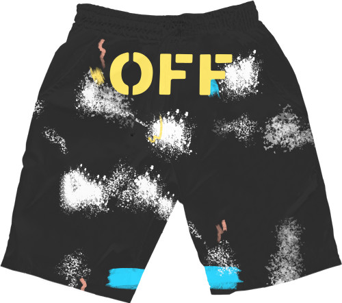 Men's Shorts 3D - off white 9 - Mfest