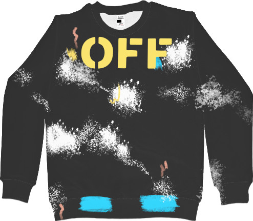 Women's Sweatshirt 3D - off white 9 - Mfest