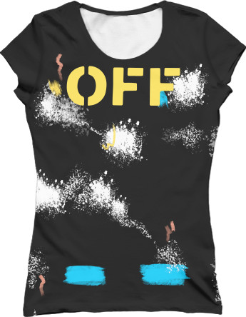 Women's T-Shirt 3D - off white 9 - Mfest