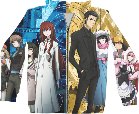 Unisex Zip-through Hoodie 3D - Steins Gate - Mfest