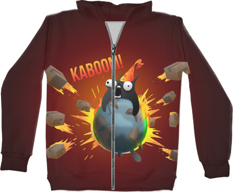 Unisex Zip-through Hoodie 3D - Exploding Kittens - Mfest