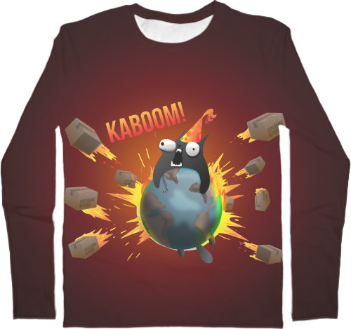 Kids' Longsleeve Shirt 3D - Exploding Kittens - Mfest