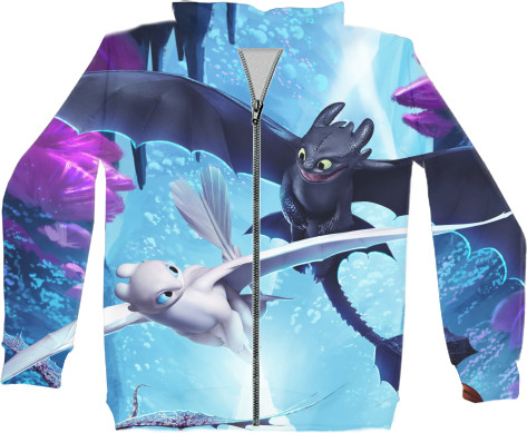 Unisex Zip-through Hoodie 3D - How to Train Your Dragon 8 - Mfest