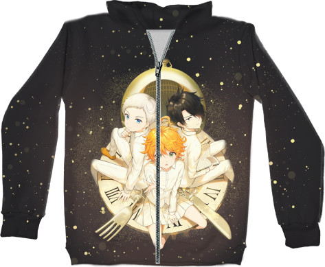 Kids' Zip-through Hoodie 3D - The Promised Neverland / Yakusoku no Neverland 8 - Mfest