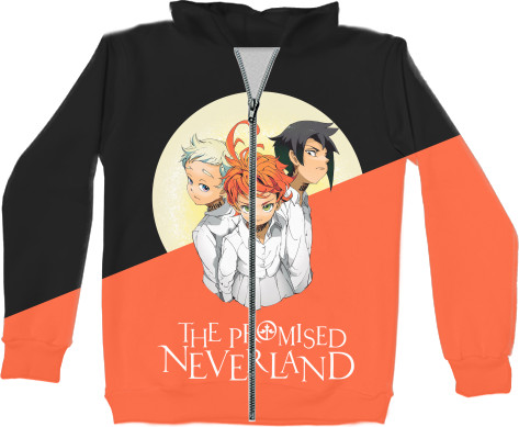 Kids' Zip-through Hoodie 3D - The Promised Neverland / Yakusoku no Neverland 3 - Mfest