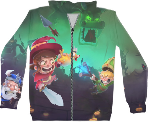 Unisex Zip-through Hoodie 3D - Munchkin / Munchkin 5 - Mfest