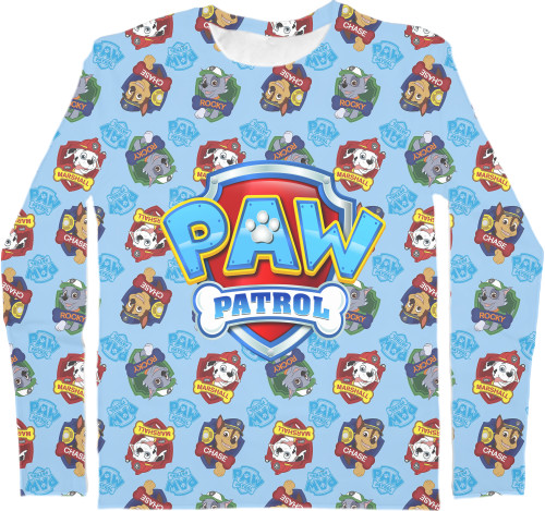 Men's Longsleeve Shirt 3D - Paw Patrol 4 - Mfest