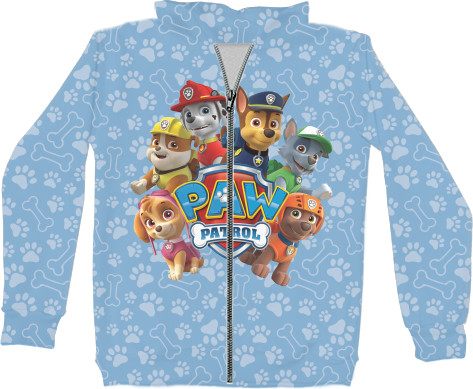 Unisex Zip-through Hoodie 3D - Paw Patrol 3 - Mfest