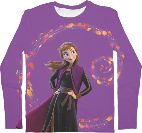 Kids' Longsleeve Shirt 3D - Frozen / Frozen Anna 2 - Mfest