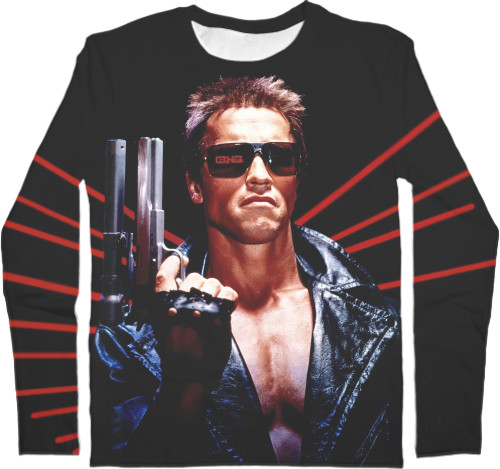 Men's Longsleeve Shirt 3D - The Terminator - Mfest