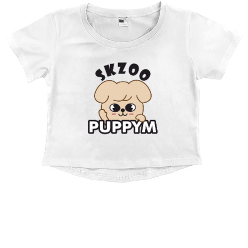 Kids' Premium Cropped T-Shirt - PUPPYM - Mfest