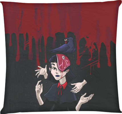 Square Throw Pillow - Gothic - Mfest