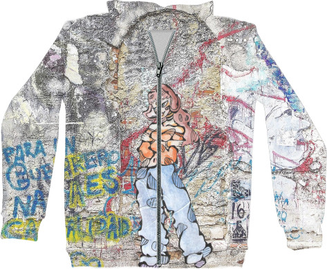 Unisex Zip-through Hoodie 3D - Graffiti. Art 1 - Mfest