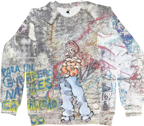 Women's Sweatshirt 3D - Graffiti. Art 1 - Mfest