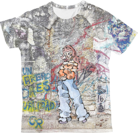 Kids' T-Shirt 3D - Graffiti. Art 1 - Mfest