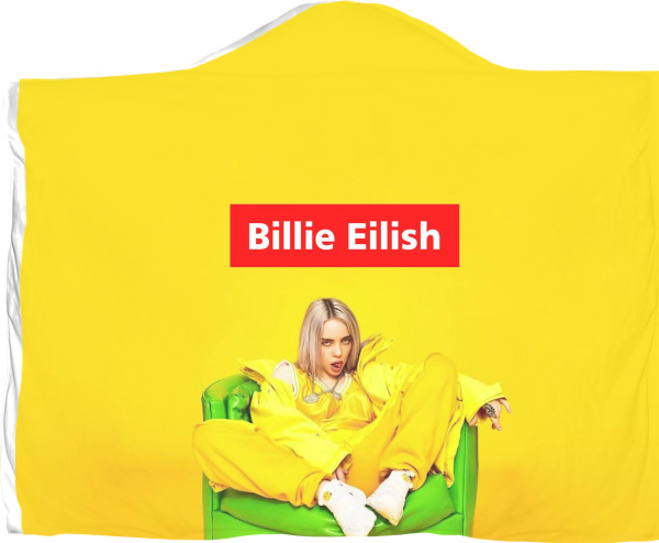 Плед з капюшоном 3D - Billie Eilish 8 - Mfest