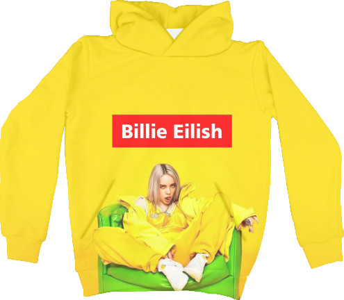 Худи 3D Унисекс - Billie Eilish 8 - Mfest