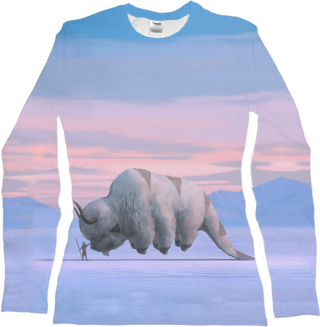 Women's Longsleeve Shirt 3D - Avatar and Appa - Mfest