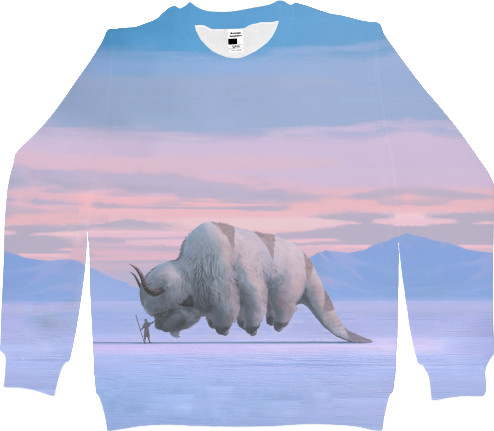 Kids' Sweatshirt 3D - Avatar and Appa - Mfest