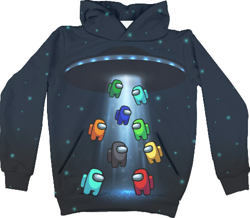 Unisex Hoodie 3D - among us ufo - Mfest