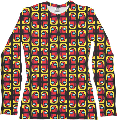 Women's Longsleeve Shirt 3D - among us pattern - Mfest