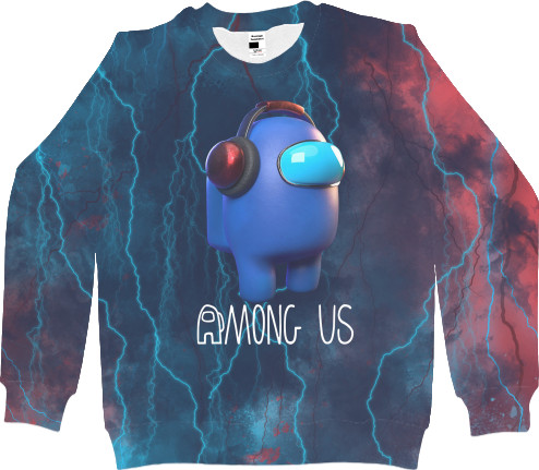 Men's Sweatshirt 3D - among us 24 - Mfest