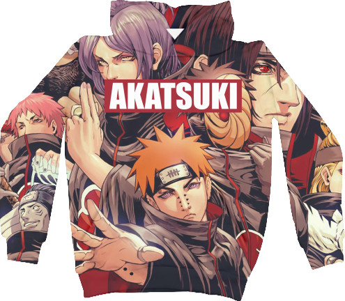 Худи 3D Унисекс - Akatsuki Members - Mfest