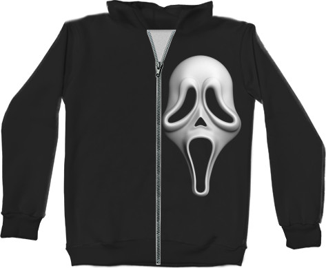 Kids' Zip-through Hoodie 3D - cry - Mfest