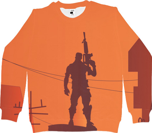 Kids' Sweatshirt 3D - fortnite art - Mfest