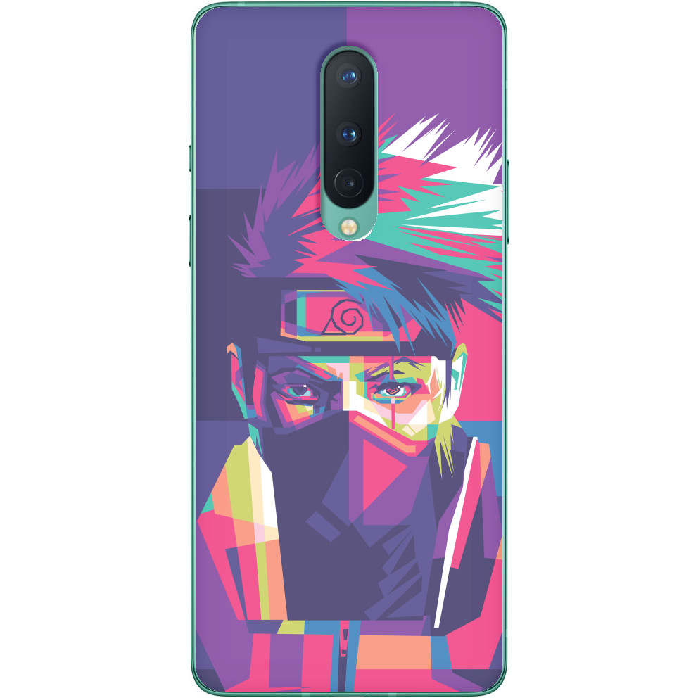 Чехол OnePlus - kakashi face neon - Mfest