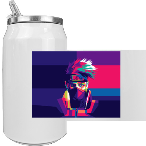 Aluminum Can - kakashi face neon - Mfest