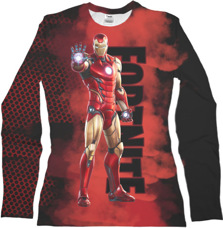 Women's Longsleeve Shirt 3D - iron man fortnite - Mfest