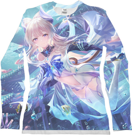 Women's Longsleeve Shirt 3D - Genshin Impact Kokomi - Mfest