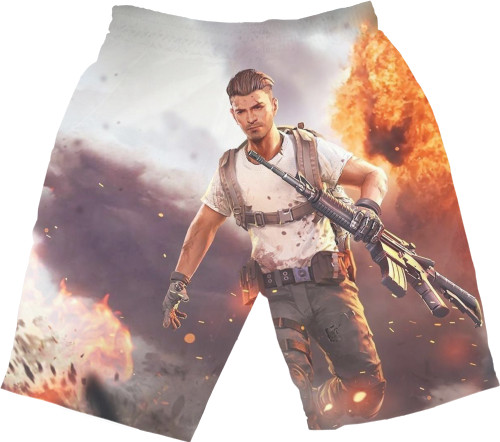 Men's Shorts 3D - Free Fire Tips - Mfest