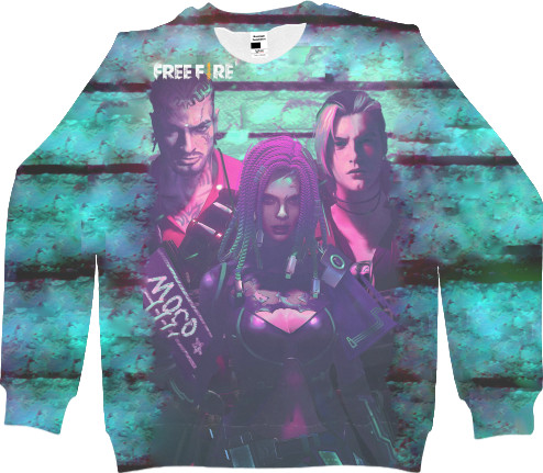 Kids' Sweatshirt 3D - Free fire moco - Mfest