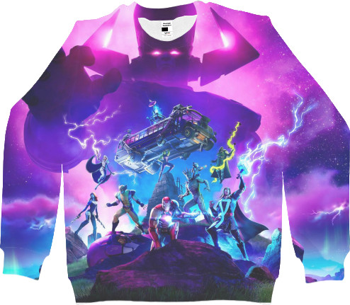 Kids' Sweatshirt 3D - fortnite BATTLE FOR THE NEXUS - Mfest