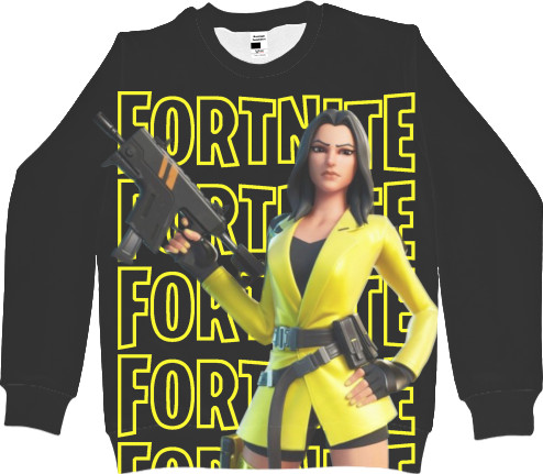 Свитшот 3D Женский - Fortnite Yellow Jacket - Mfest