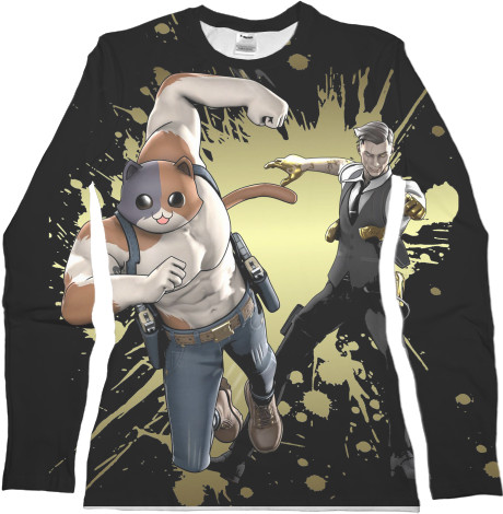 Women's Longsleeve Shirt 3D - fortnite midas and meowscles - Mfest