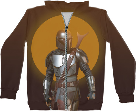 Kids' Zip-through Hoodie 3D - Fortnite Mandalorian - Mfest