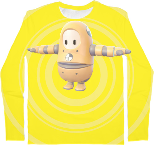 Kids' Longsleeve Shirt 3D - fall guys - Mfest