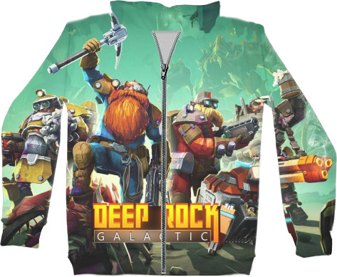 Kids' Zip-through Hoodie 3D - Deep Rock Galactic - Mfest