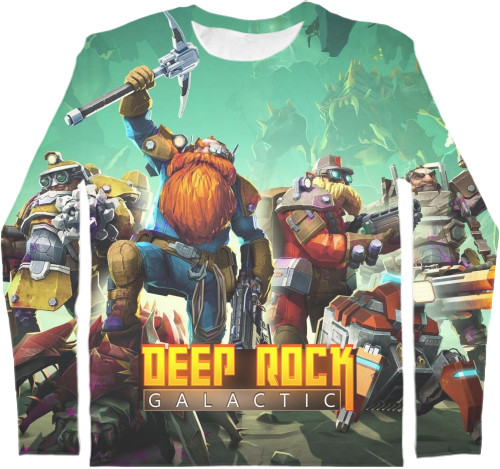 Футболка з Довгим Рукавом Чоловіча 3D - Deep Rock Galactic - Mfest