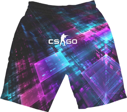 Men's Shorts 3D - cs go logo - Mfest