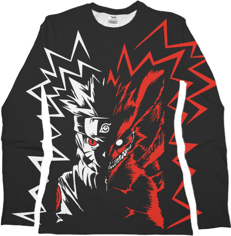 Women's Longsleeve Shirt 3D - naruto two face - Mfest